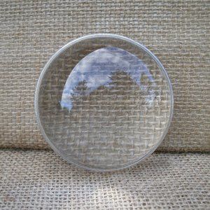 Vintage Round Dome Glass Magnifier
